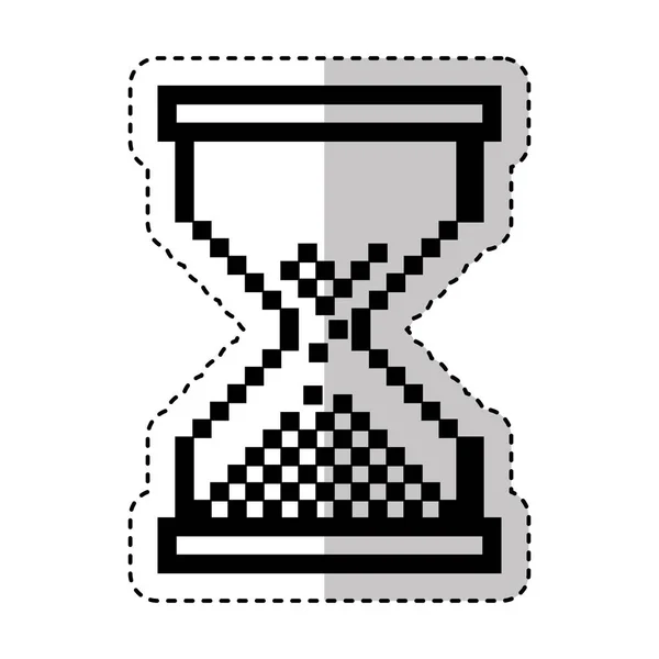 Reloj de arena tiempo aislado icono — Archivo Imágenes Vectoriales