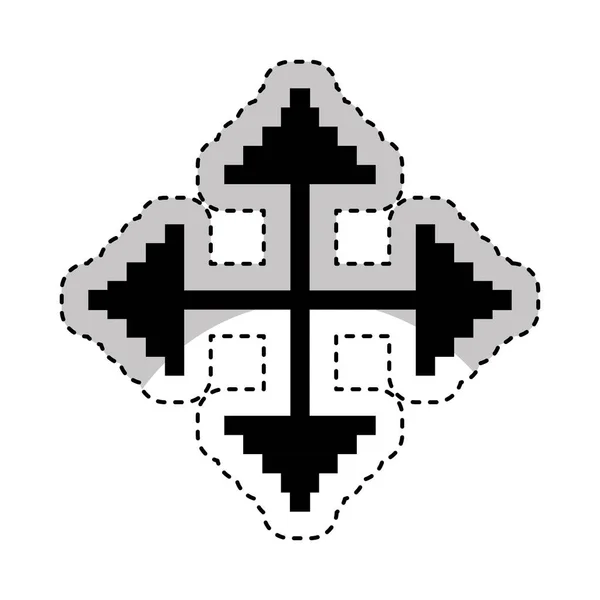 Puntero de flecha icono aislado — Archivo Imágenes Vectoriales