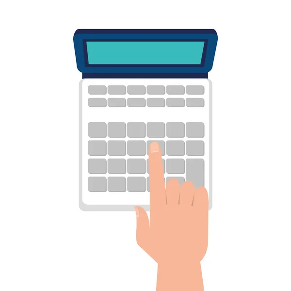 Geïsoleerde calculatorpictogram math — Stockvector