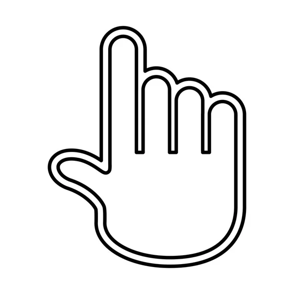 Handzeiger-Cursor-Symbol — Stockvektor