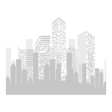 Cityscape binalar manzarası simgesi