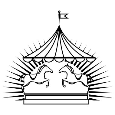 sirk atı eğlence simgesi