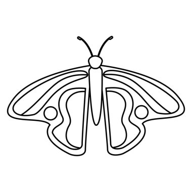 şirin kelebek izole simgesi