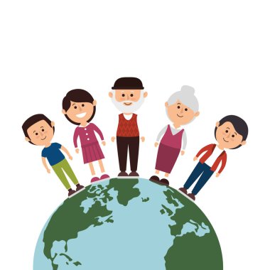 mutlu aile üyesi karakter