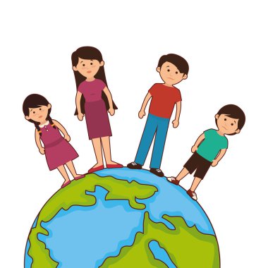 mutlu aile üyesi karakter
