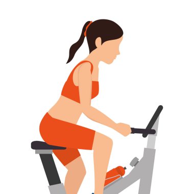 iplik Bisiklet fitness siluet