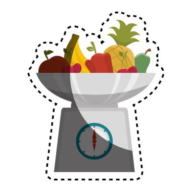 ölçek mutfak aracı izole simgesi