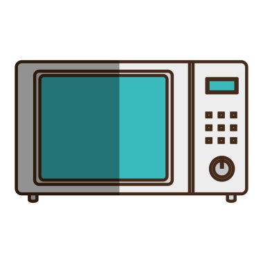 fırın mikrodalga mutfak aletleri izole simgesi