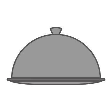 sunucu mutfak aracı izole simgesi deneyin