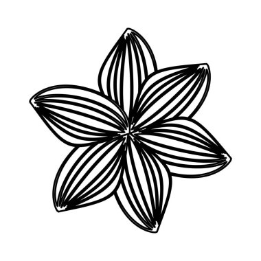 Sevimli çiçek izole simgesi