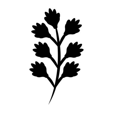 Sevimli çiçek izole simgesi