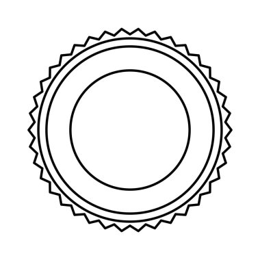 Daire mühür damgası simgesi