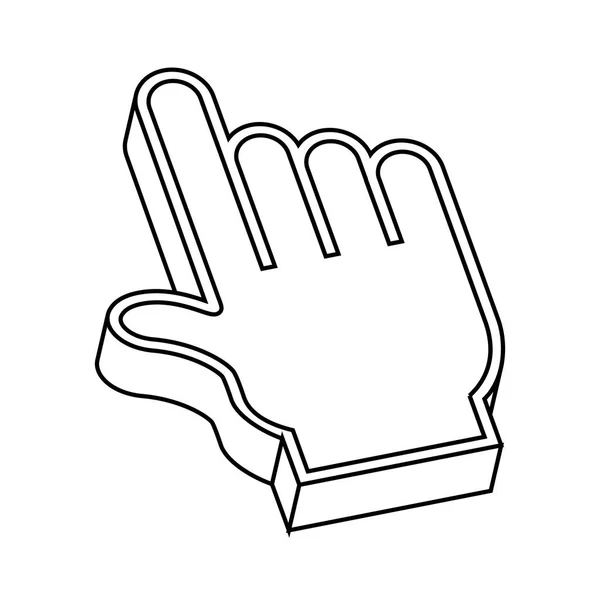 Handzeiger-Cursor-Symbol — Stockvektor