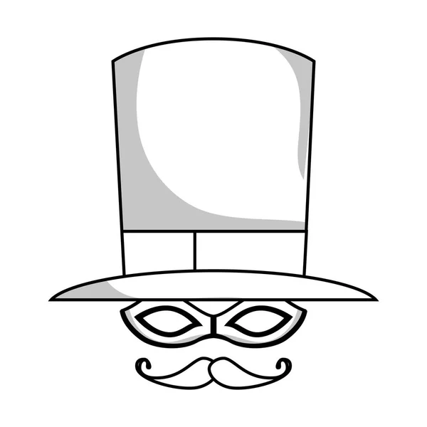 Asistente sombrero aislado icono — Archivo Imágenes Vectoriales