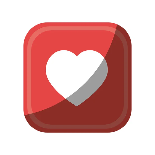 Cuidado del corazón icono aislado — Vector de stock