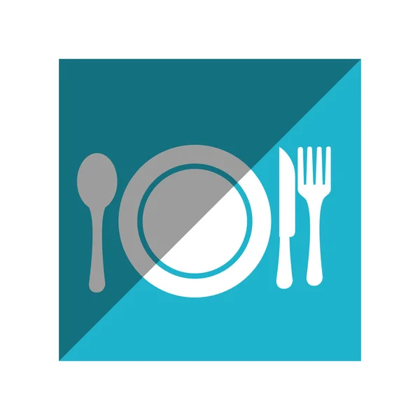 Menu restaurace izolované ikona — Stockový vektor