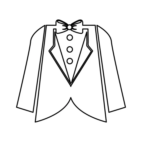 Mariage costume masculin icône — Image vectorielle