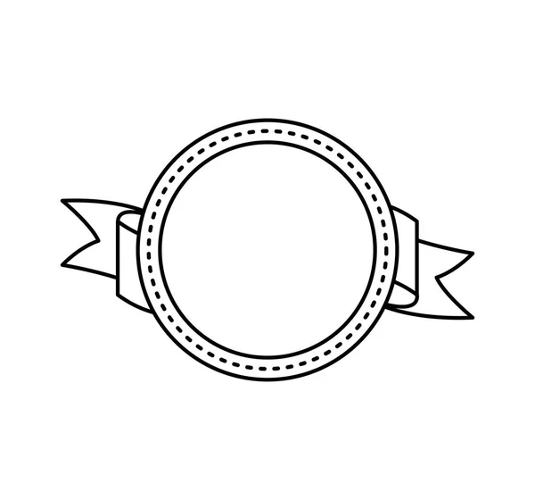 Елегантна рамка зі стрічкою — стоковий вектор