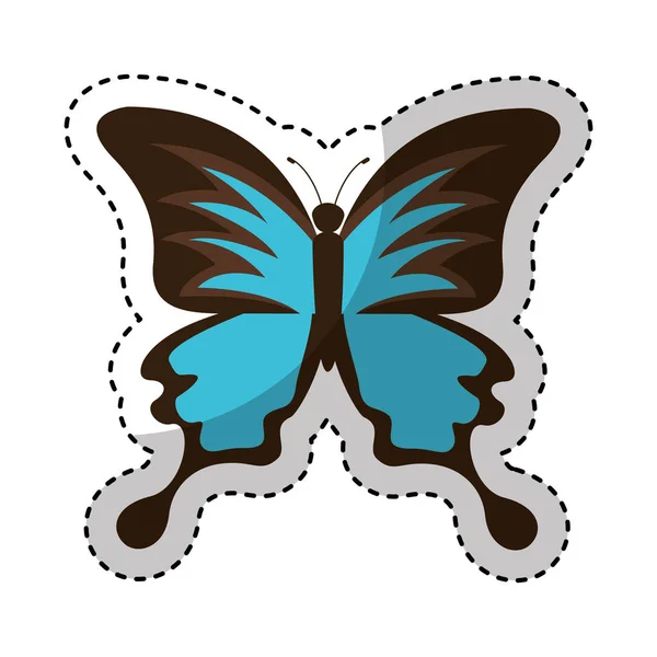 Niedlichen Schmetterling isoliert Symbol — Stockvektor