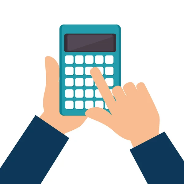 Geïsoleerde calculatorpictogram math — Stockvector