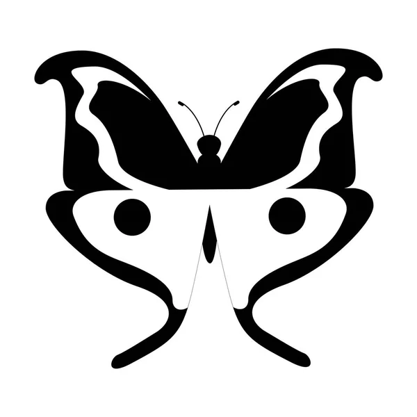 Niedlichen Schmetterling isoliert Symbol — Stockvektor
