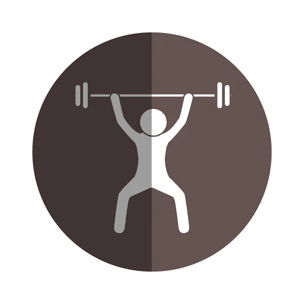 Gewichtheffen fitness lifestyle — Stockvector