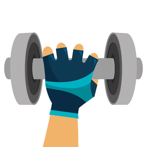 Άρση βαρών fitness lifestyle — Διανυσματικό Αρχείο