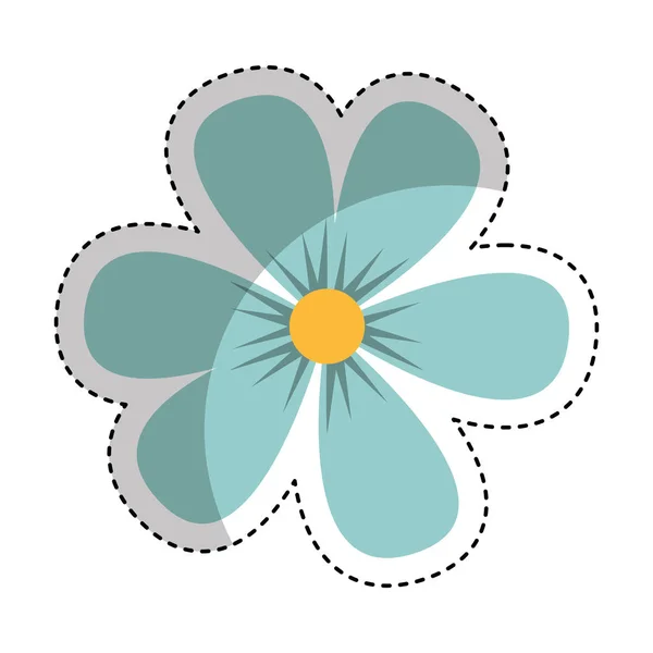 Cute flower isolated icon — Stock Vector