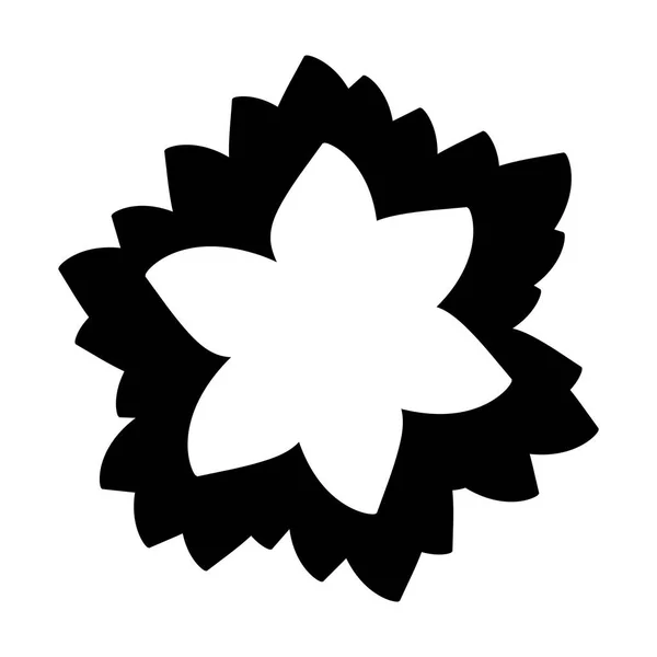귀여운 꽃 고립 된 아이콘 — 스톡 벡터