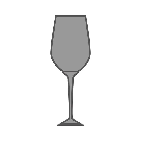 ワイン カップ キッチン ツール分離アイコン — ストックベクタ