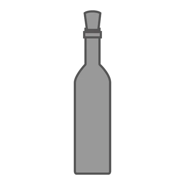 Vino botella cocina herramienta aislado icono — Vector de stock