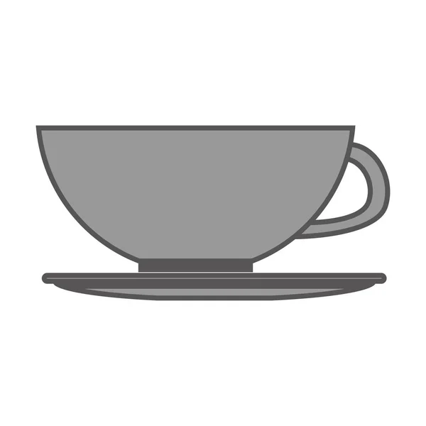 Coffee cup kitchen tool isolated icon — Stock Vector