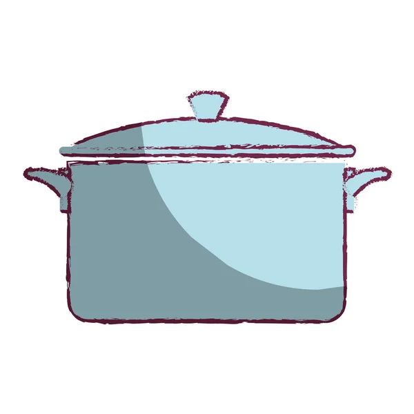 Olla cocina herramienta aislado icono — Vector de stock