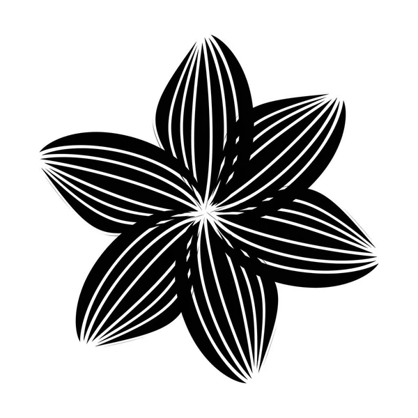 Sevimli çiçek izole simgesi