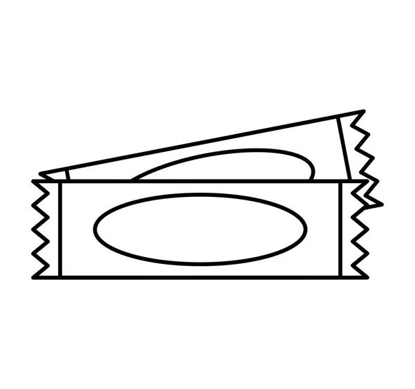 설탕 봉지 고립 된 아이콘 — 스톡 벡터