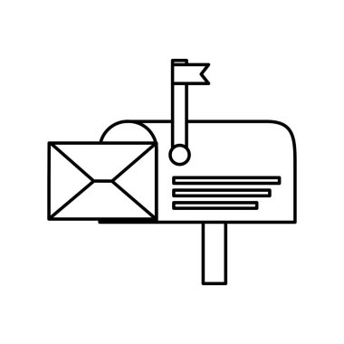 posta kutusu posta izole simgesi