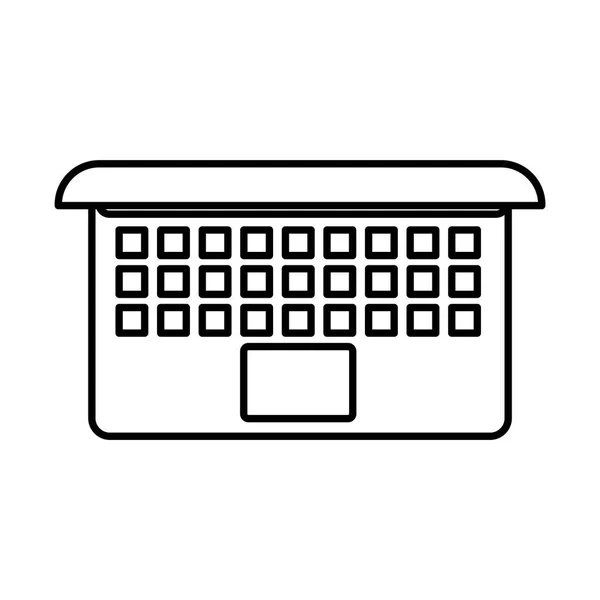 Geïsoleerde pictogram voor laptop computer — Stockvector