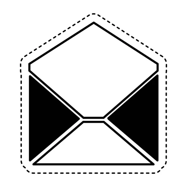 Sobre correo aislado icono — Vector de stock