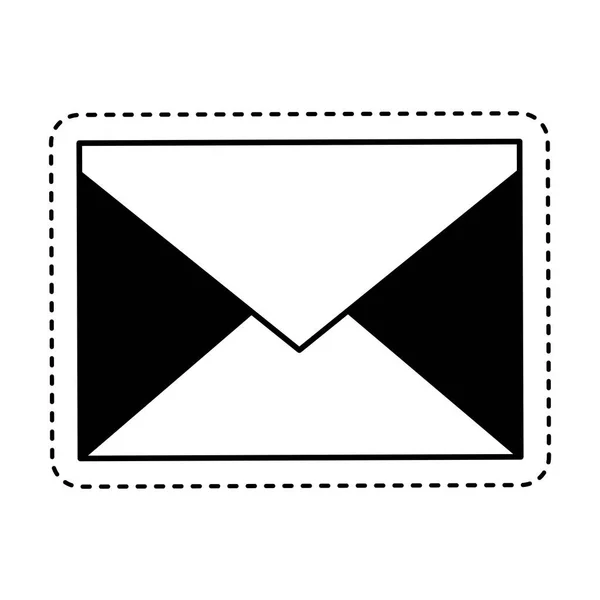 Envelope mail isolated icon — Stock Vector