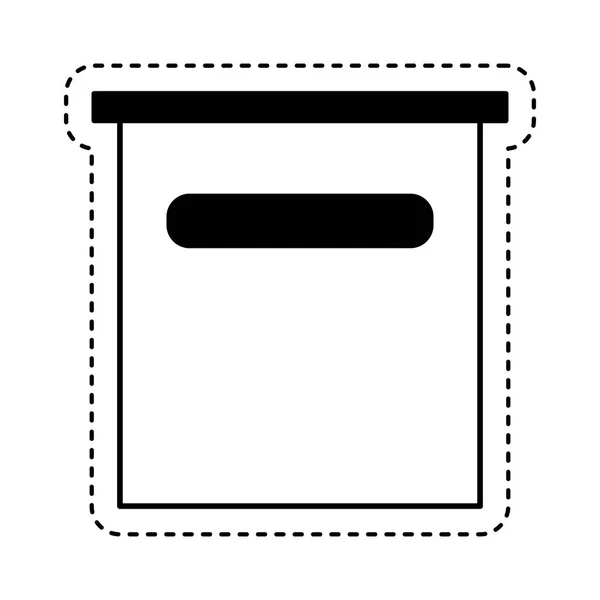 Иконка почтового ящика — стоковый вектор