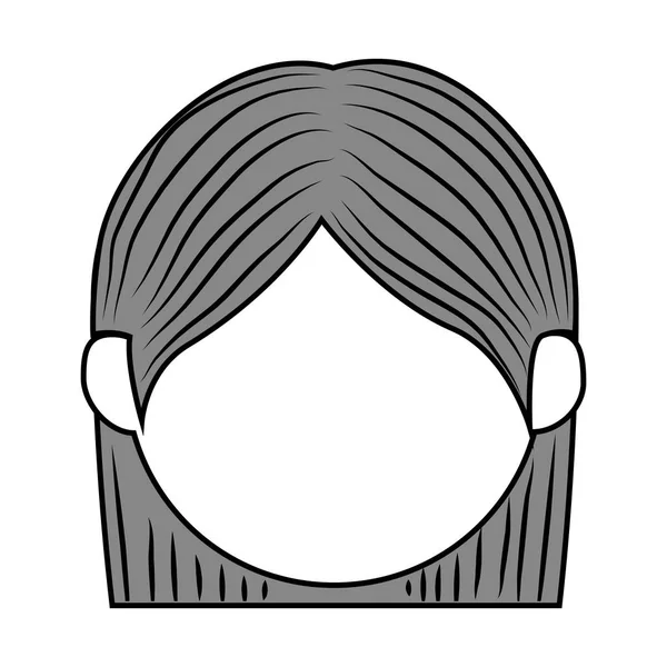 Vrouw avatar karakter geïsoleerd pictogram — Stockvector