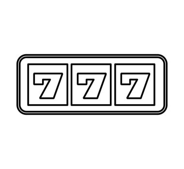 Casino Slot makinesi simgesini