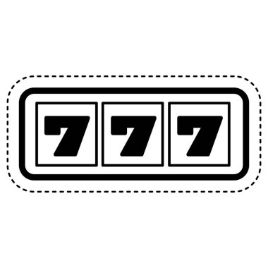 Casino Slot makinesi simgesini