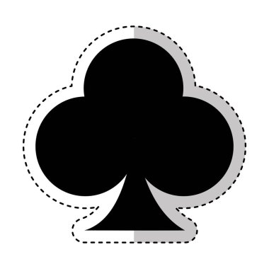 Poker ace izole simgesi