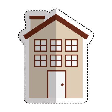 dış ev izole simgesi