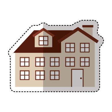 dış ev izole simgesi