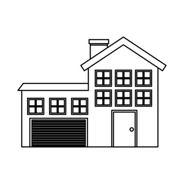 dış ev izole simgesi