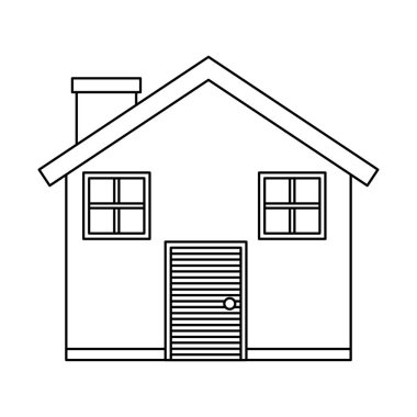 dış ev izole simgesi