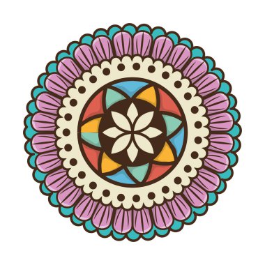 Mandala sanat dekoratif simgesi