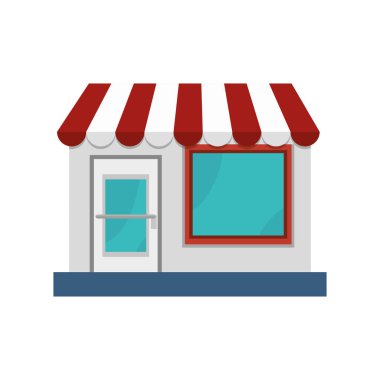 Dış mağaza bina simgesini